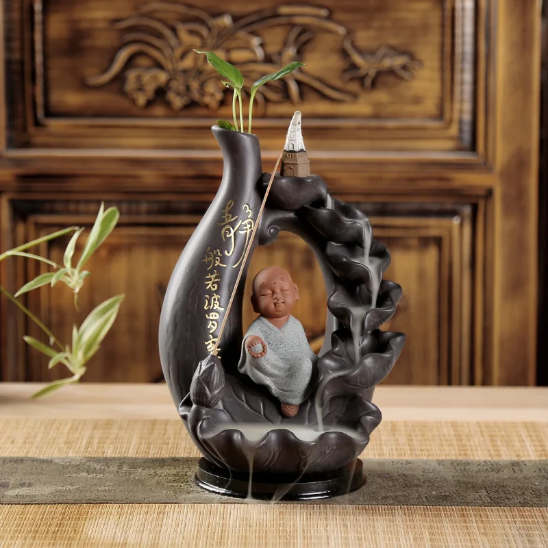 Конусы для благовоний Backflow большая башня курильница держатель лотос маленькая