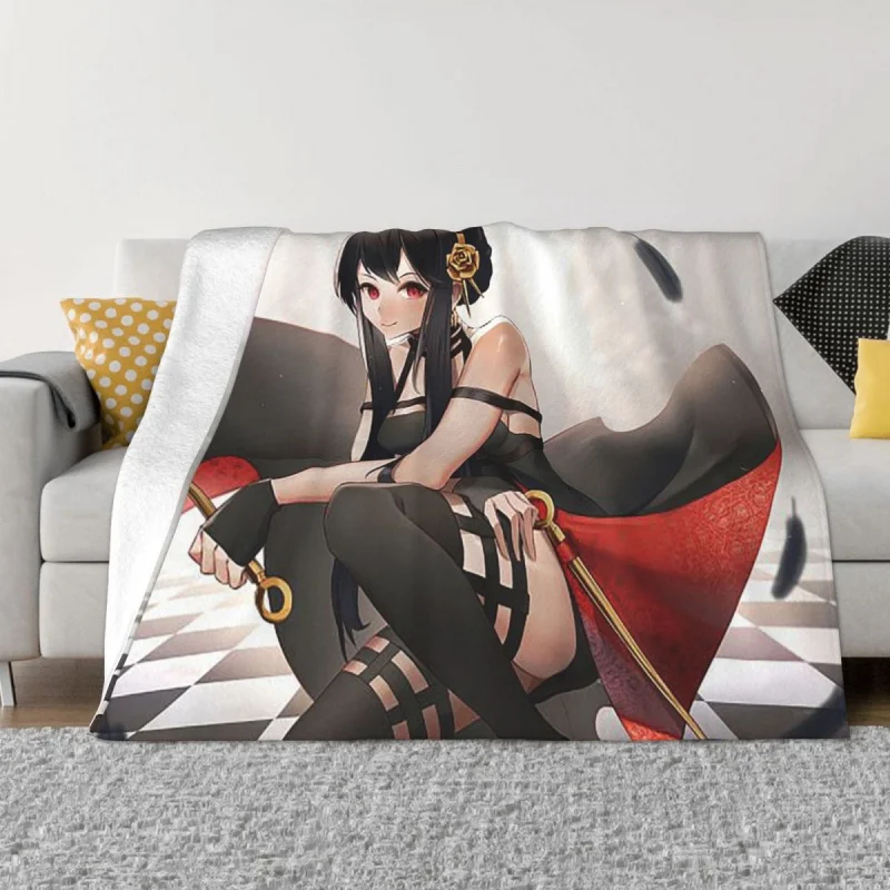 

Anime Blanket Flannel funny manga Super Warm Throw Blanket for Bed Bedroom Quilt