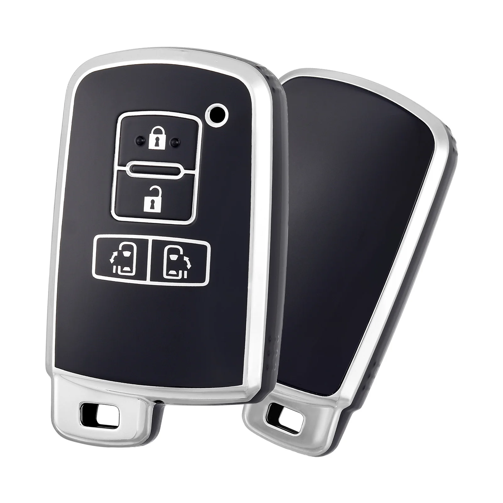 

Чехлы для автомобильных ключей из ТПУ для Toyota Alpard Vellfire HV Noah Voxy Esquire Sienta, 4-кнопочный защитный чехол для смарт-пульта дистанционного управления