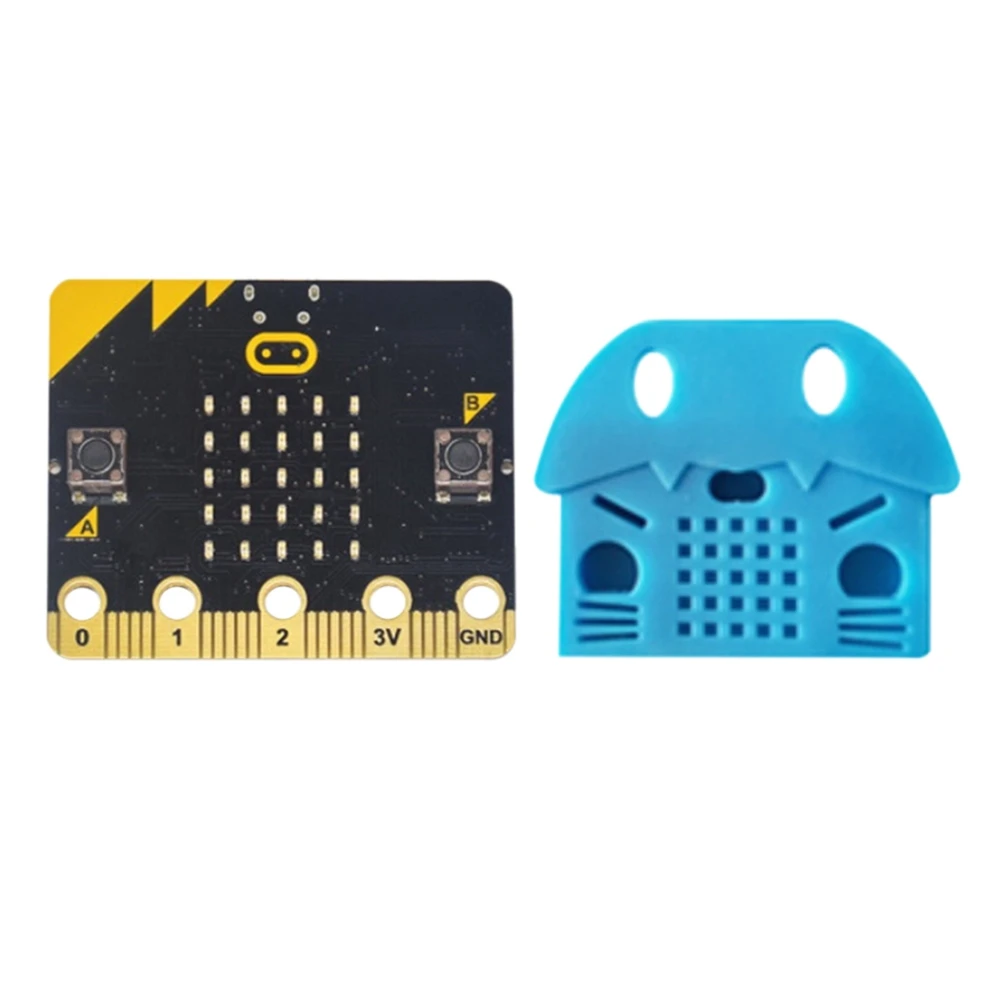

Набор BBC Micro:Bit Go Micro:Bit BBC с защитным чехлом, программируемая обучающая макетная плата для проектов «сделай сам» Blue