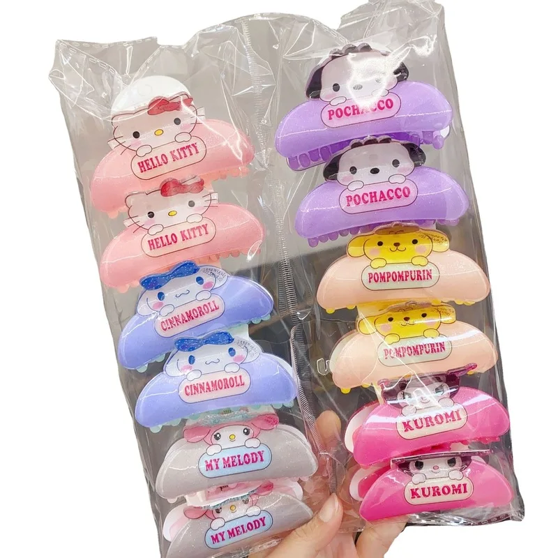 Зажим для волос San Liou акриловый зажим с изображением Нефритовой Гуди большой в