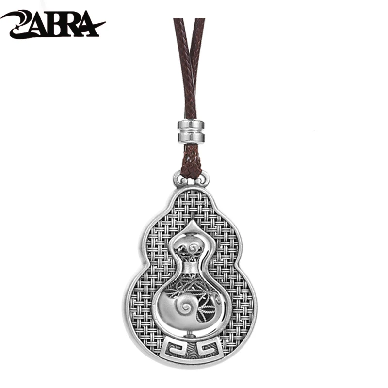 Подвеска Тыква ZABRA из чистого серебра 999 пробы для мужчин и женщин поворотная