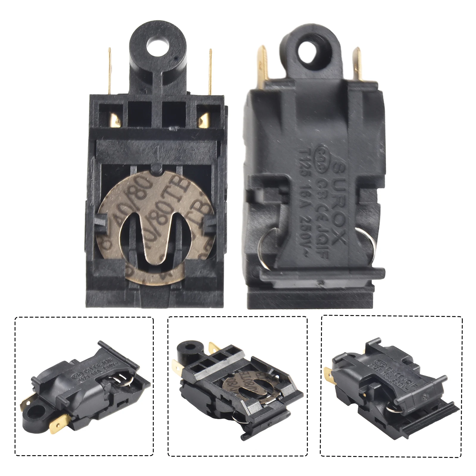 

Переключатель питания чайника черный пластик 16А 250В 2шт