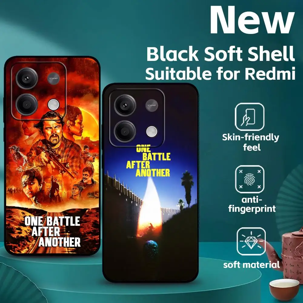 Фото Чехол для телефона One Battle After Another для Redmi Note 14 13 12 11 Pro Plus S 5G 14C A3, мягкий черный чехол для телефона №1
