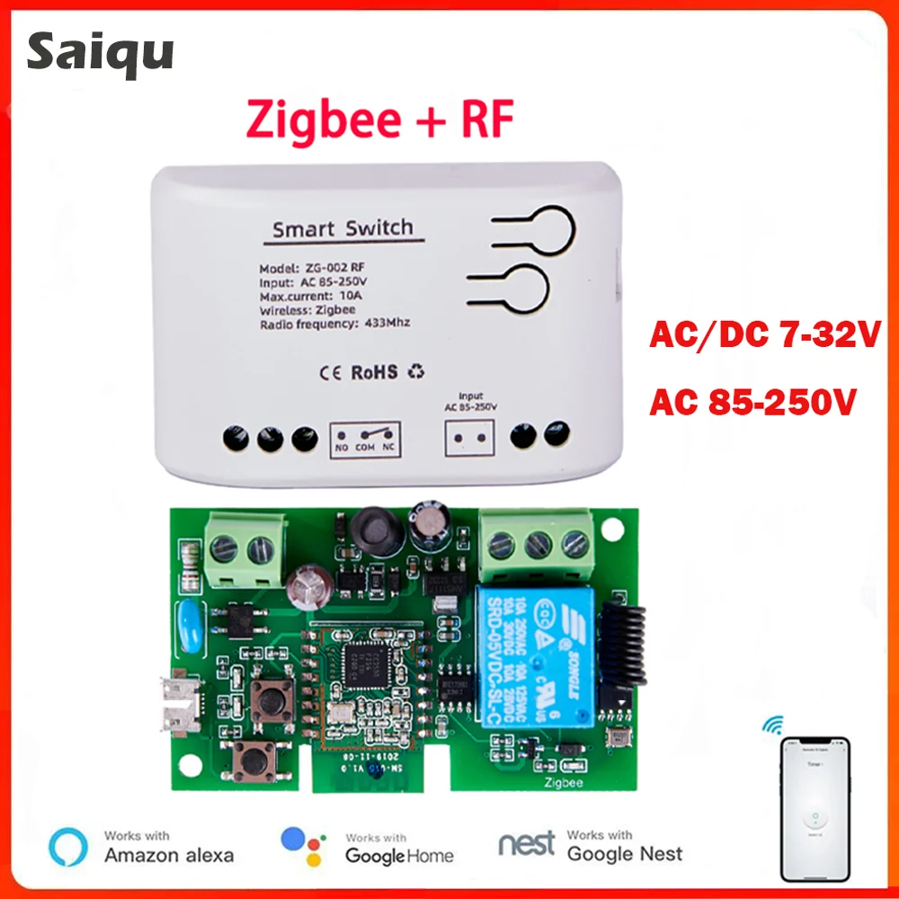 

Tuya 1-канальное умное реле Zigbee