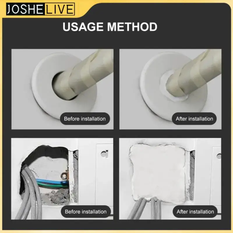 

Waterproof Wall Hole Sealant Sealing Plugging King Sealing Solid Rubber Household Tools Repair Rubber Sealing Mud Household