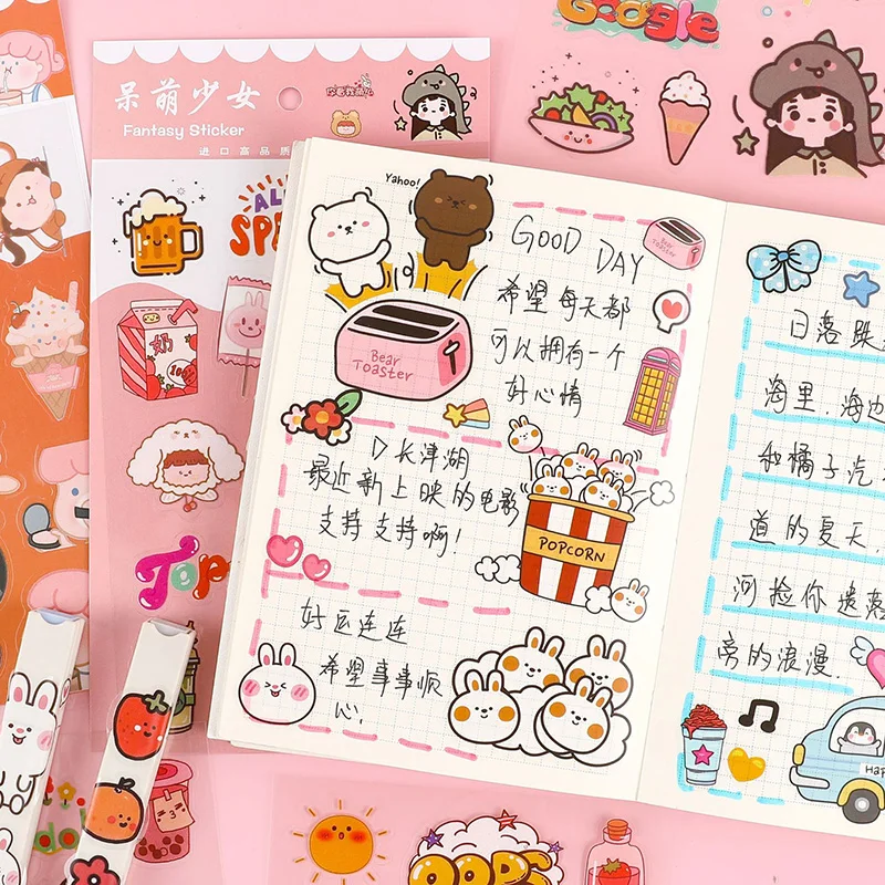 6 наклеек новые Мультяшные граффити водонепроницаемые наклейки на скутер