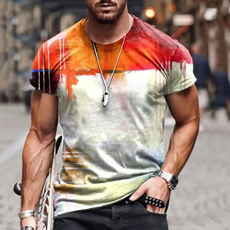 

Men's Unisex T shirt Tee Graphic Prints Rendering 3D Print Outdoor Street Short Sleeve Print Clothing Big and Tall Summer