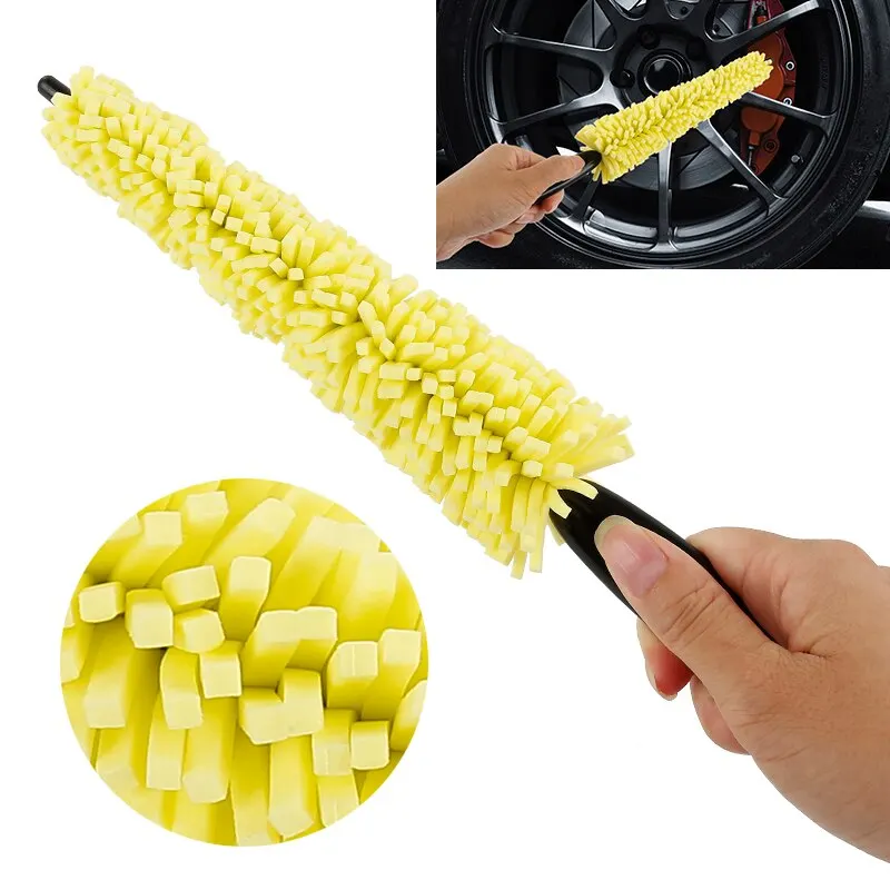 

1 Pc Vehicle Cleaning Brush Car Wheel Wash Brush Tire Auto Scrub Brush Car Wash Sponges Tools Car Accessories