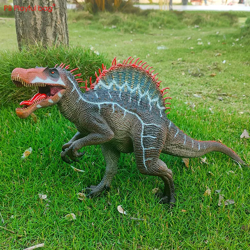 Большая детская твердая имитация динозавра Юрского периода модель Raging спинозавр