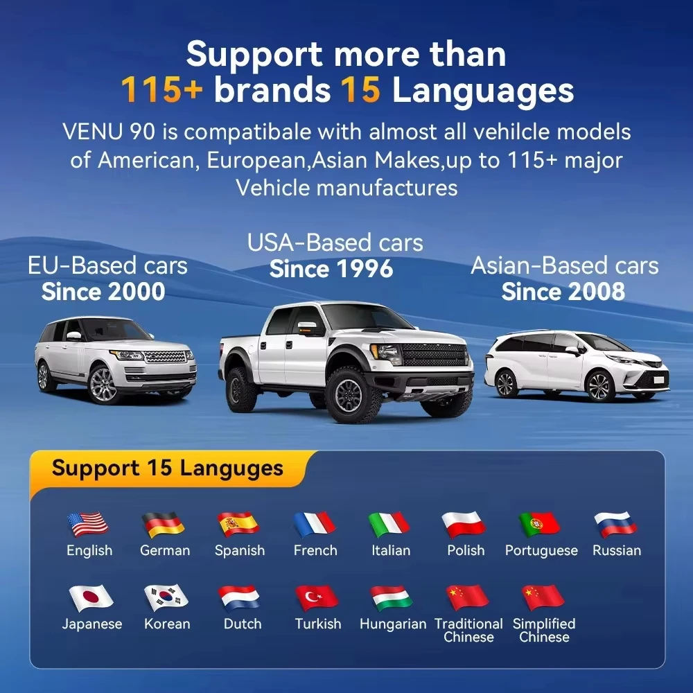 Фото Датчик Thinkcar VENU 90 315МГц/433МГц для записи ID-кодов и чтения данных о давлении в шинах, монитор давления в шинах, охватывающий более 98% автомобилей №4