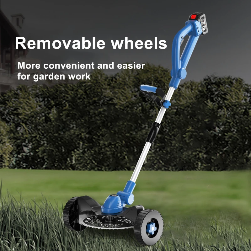 9-дюймовая бесщеточная колесная электрическая газонокосилка 2800 Вт триммер для