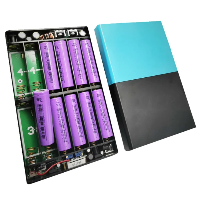 

Внешний аккумулятор для ноутбука, телефона, QC 3,0, USB DC, 1-24 В, 12 батарей x 18650