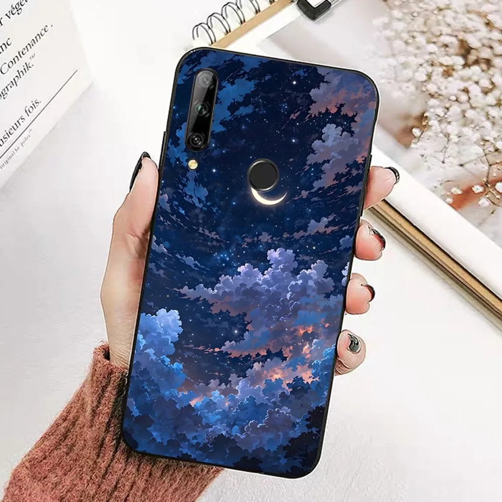 Простой чехол для телефона с рисунком облаков Huawei Honor 10 Lite 9 20 7A 9X 30 50 60 70 Pro Plus