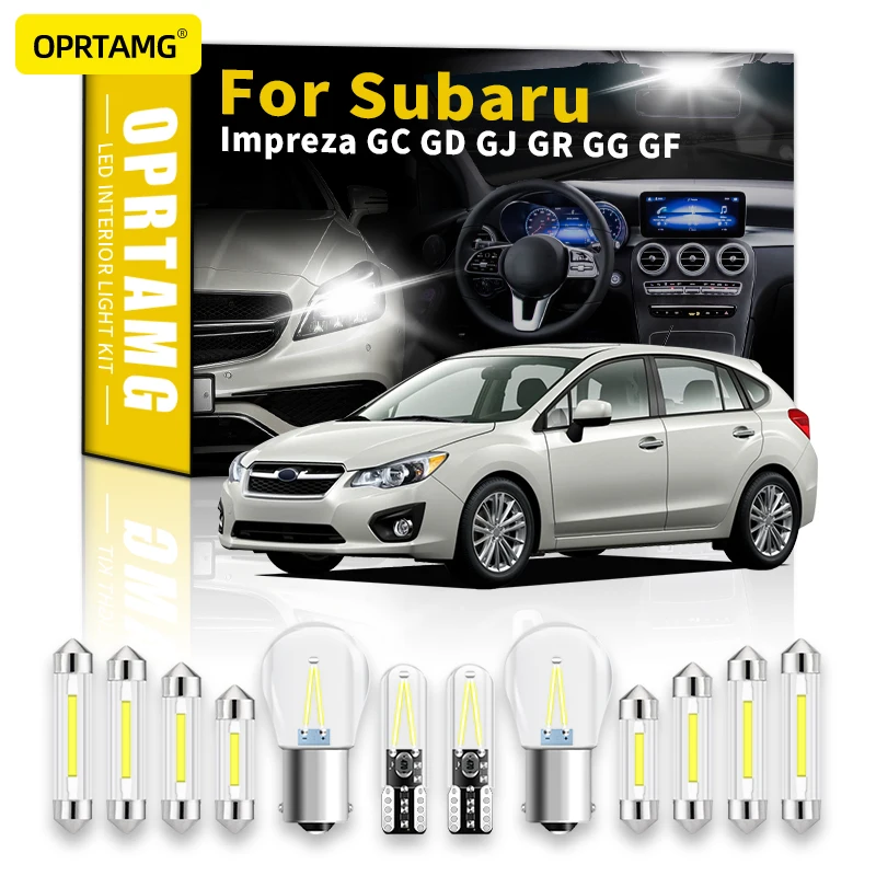 

OPRTAMG Canbus LED Interior Map Dome Trunk Light Kit For Subaru Impreza 1993-2014 2015 2016 2017 2018 2019-2022 Car Accessories