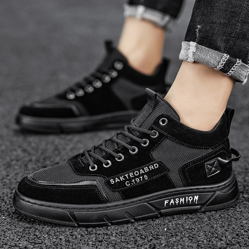 

Summer Mesh Martin Boots Men Low Top Sneaker Leisure Black Tennis Sport Shoes for Man