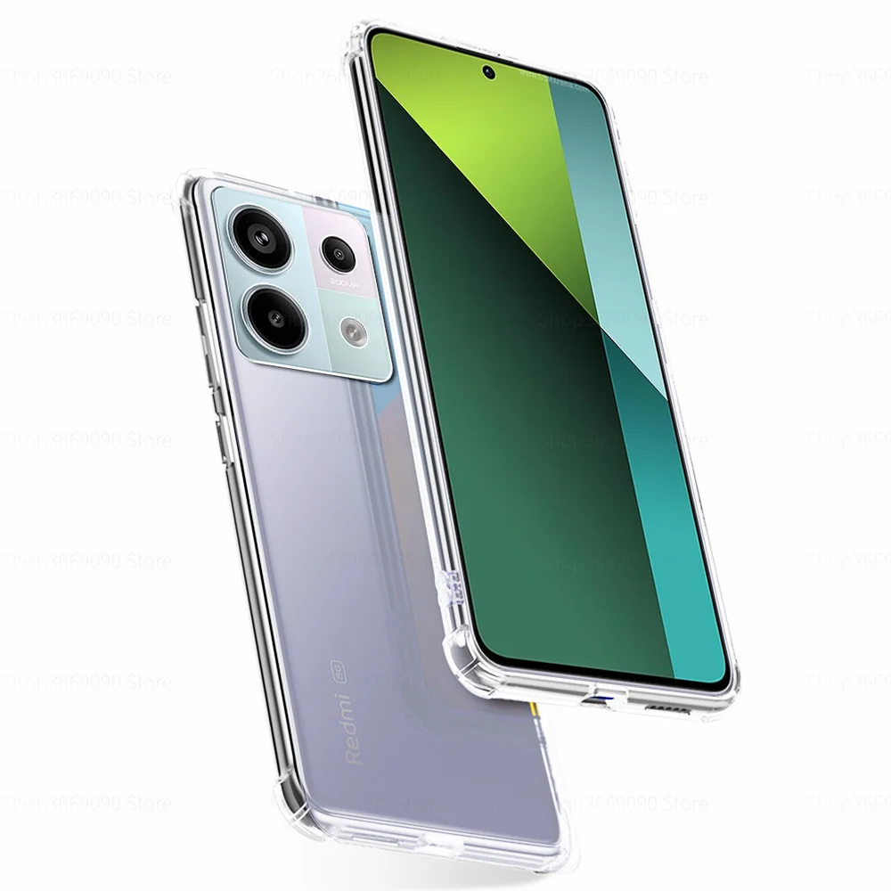Защитное стекло 3 в 1 Redmy Note 13Pro прозрачный противоударный чехол для Xiaomi Redmi 13 Pro Plus 5G