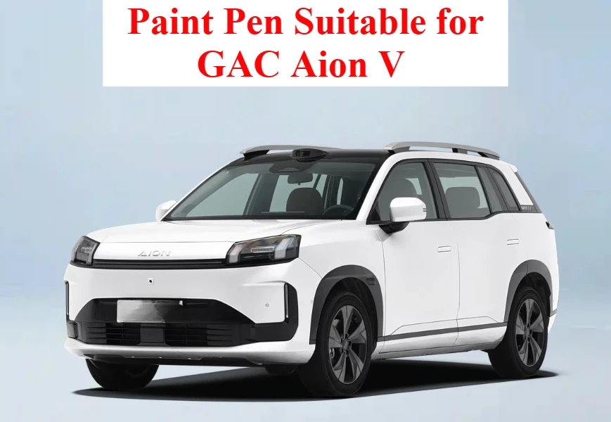 Фото Краска-карандаш для GAC Aion V, цвет Polar White, карандаш для ремонта краски AION V, цвет Pearl White, автомобильные принадлежности, серебристо-серая краска №1