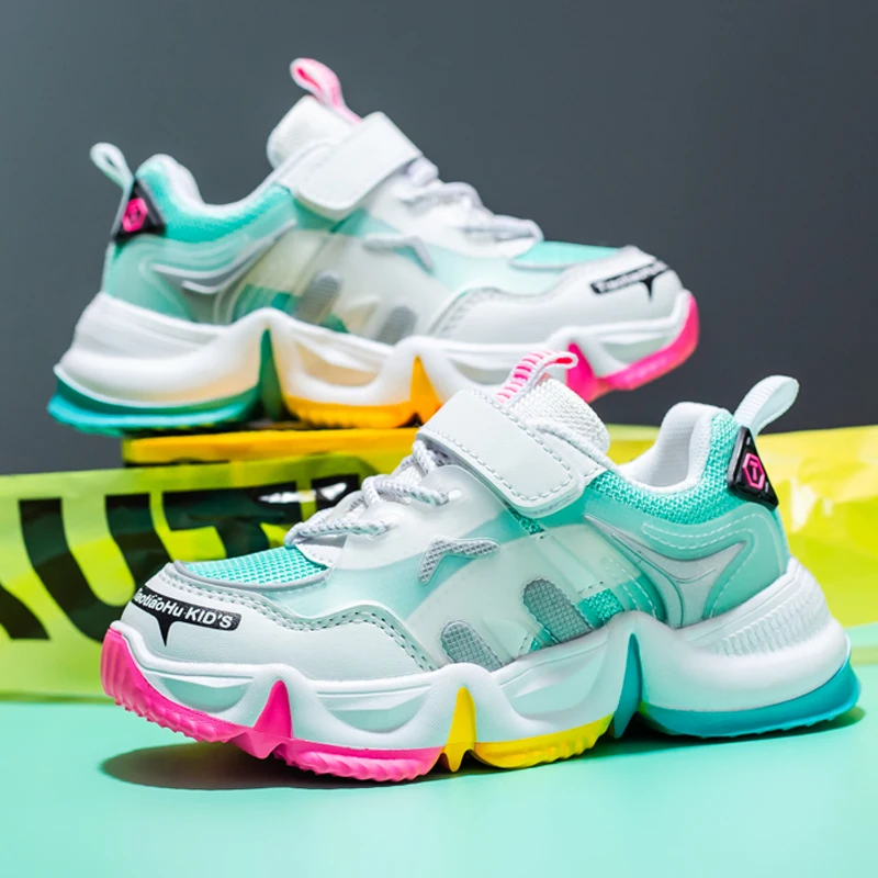 

2022 Kids Running Sneakers Children's Tennis Shoes Girl Row Sneakers Children's Footwear Shoes For Girls Children's Sports Shoes