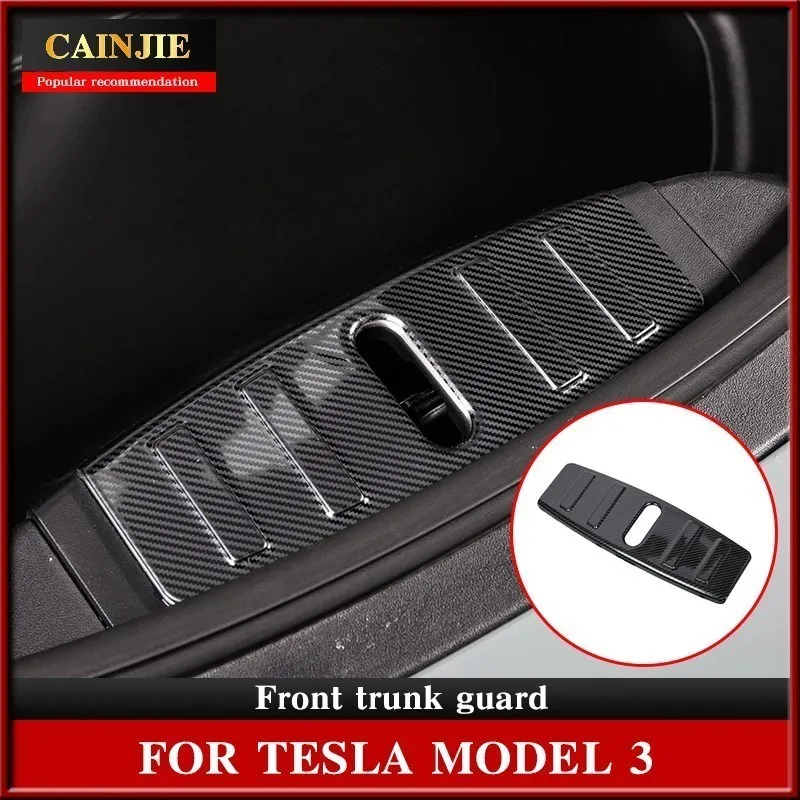 

Model3 Car Front Engine Trunk Box Luggage Bumper Panel for Tesla Model 3 Accessories 2021 Custom Fit Front box protection