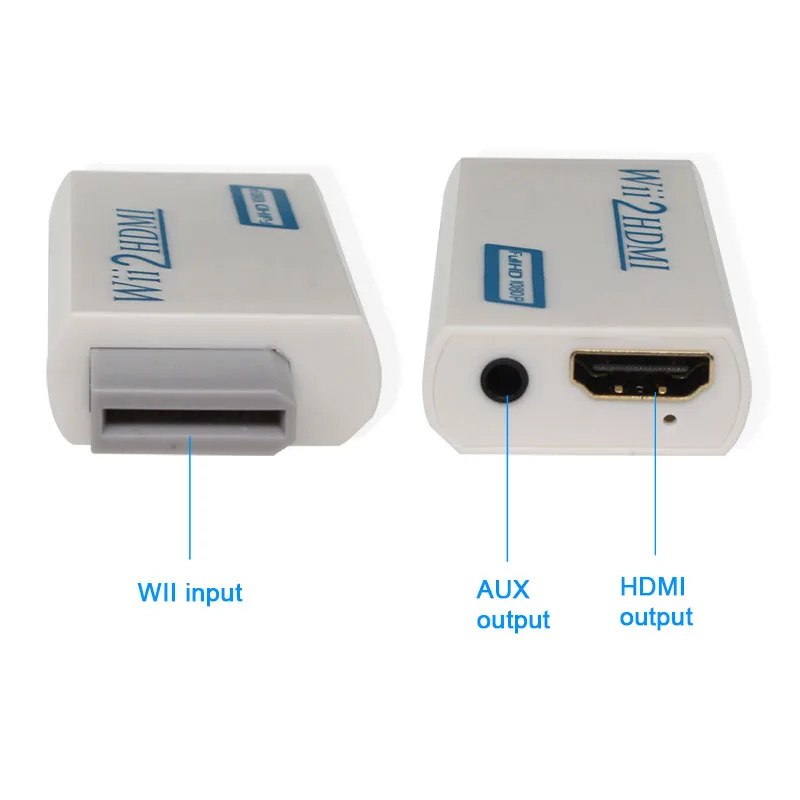 Wiistar Wii to HDMI Converter Adapter WII In Out with Cable wii2hdmi Free Shipping |