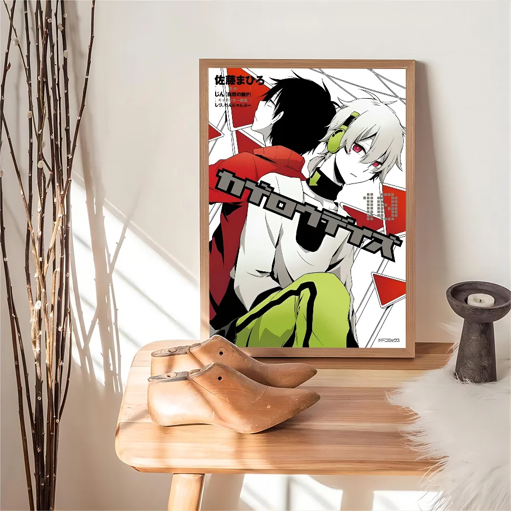 Аниме Kagerou Daze классические винтажные постеры Декор Картина на стену белая