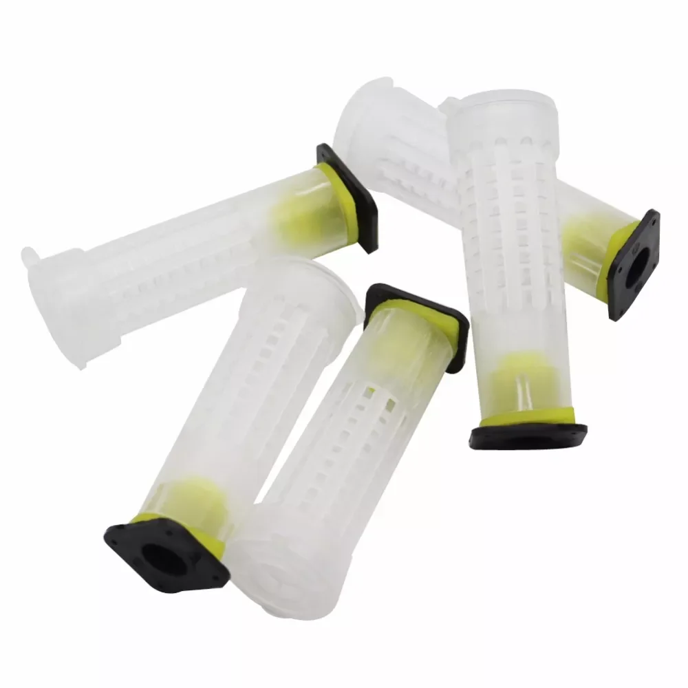 

NEW 120 pcs 76mm Anti-Bite Bee Queen Cage Protection Cover bee cage Cover Multi-Functional Cage Bee Equipment Beekeeping Tools