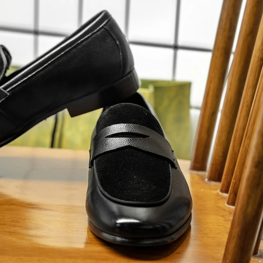 Hanmce модные Sued английские повседневные туфли ручной работы роскошные лоферы из