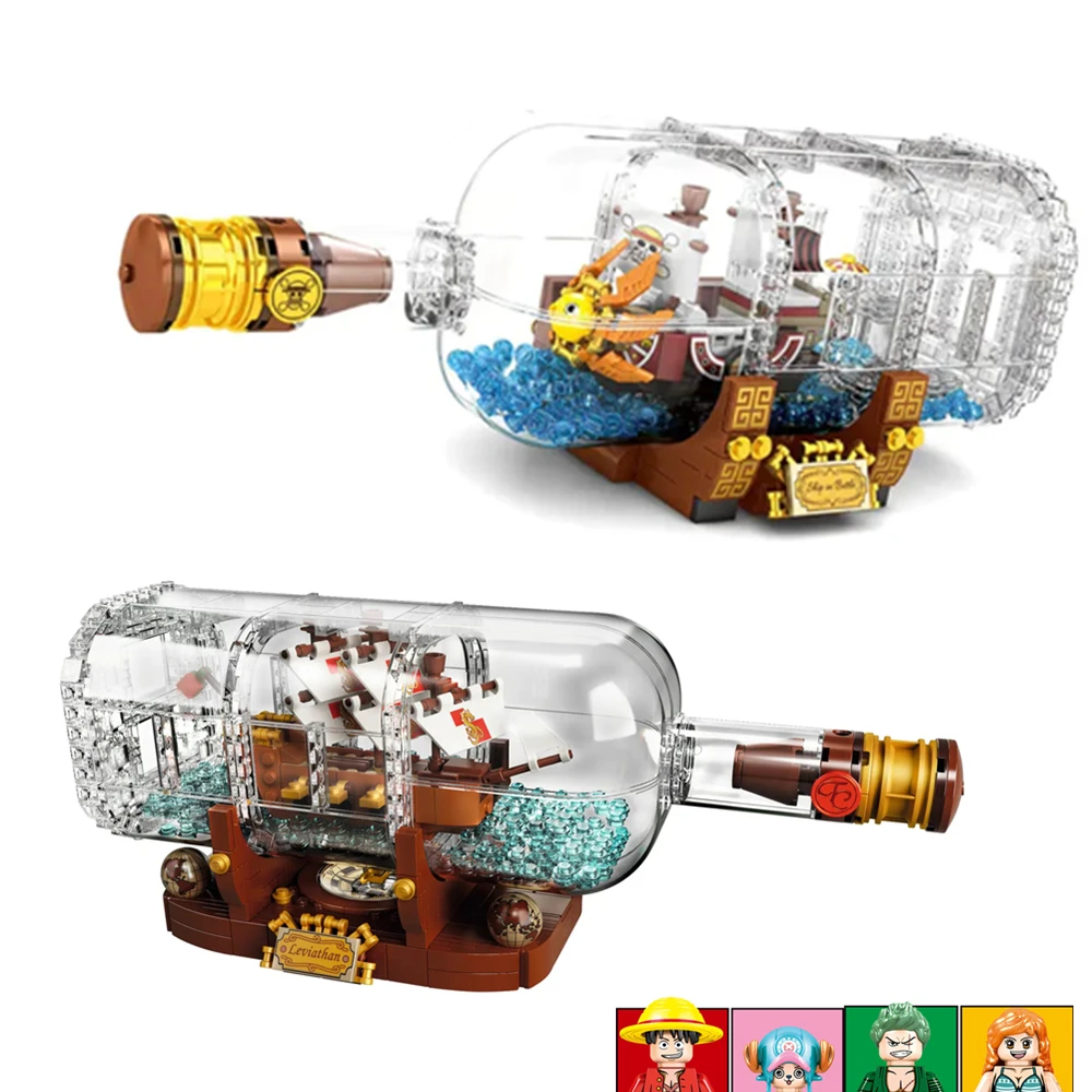 

21313 Ship Boat In A Bottle One Ship Creators Building Kits Blocks Bricks Pieces Children Toys Kid Gift Birthday