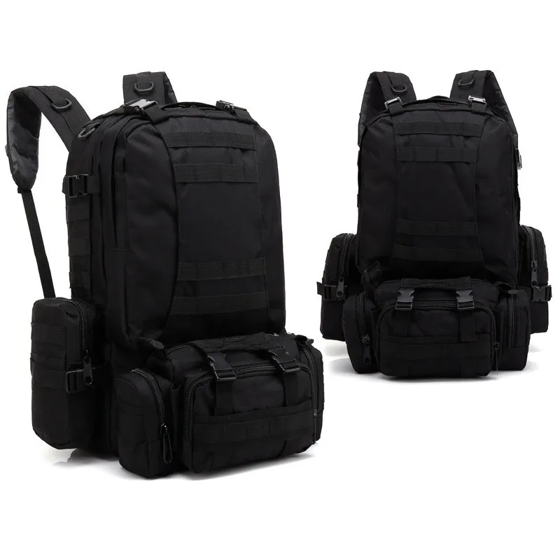 Tactical Backpack Military Waterproof Backpacks 4 In 1 Molle Sport Bag Outdoor Trekking Fishing Hiking Camping 3D Rucksack