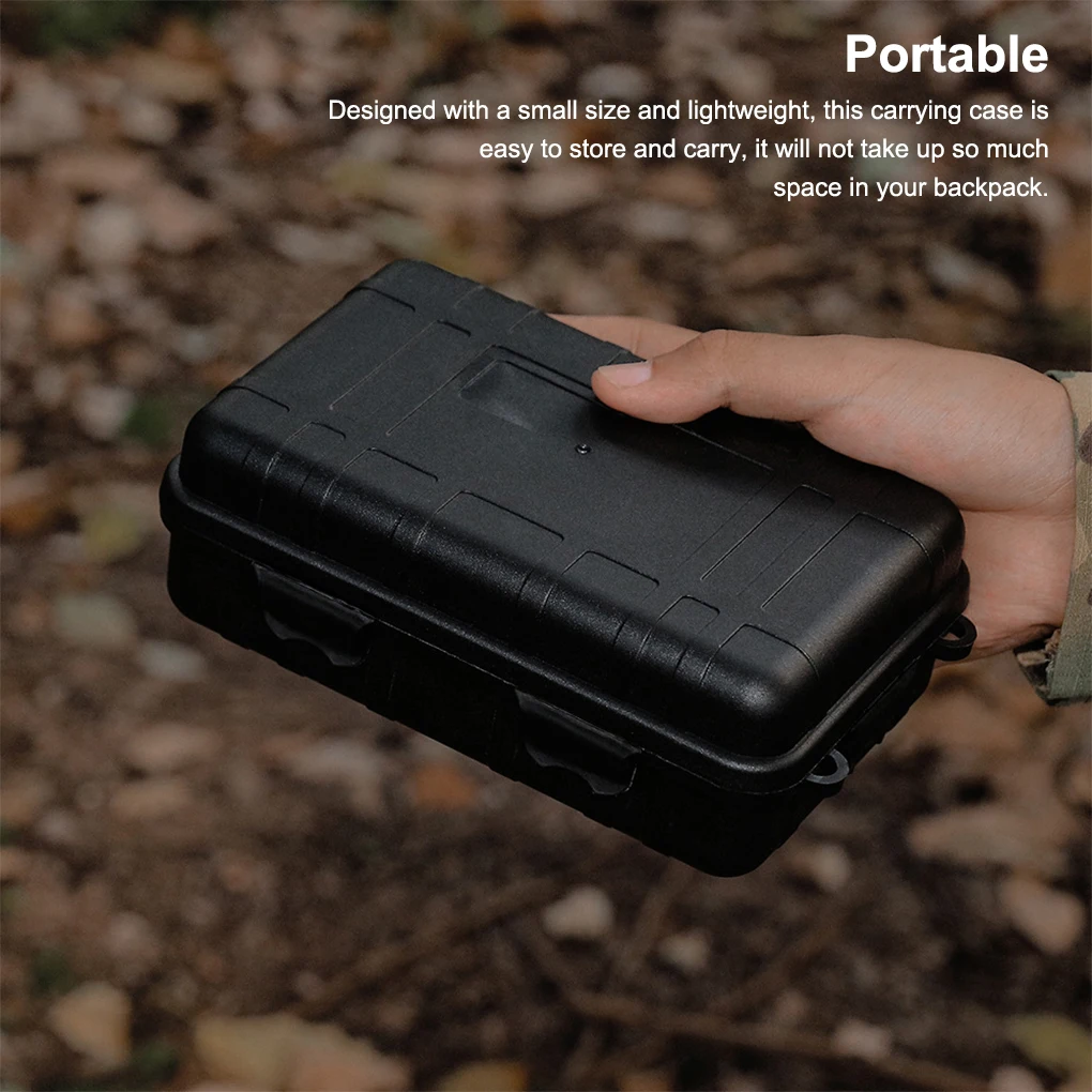 

Survival Case Waterproof Travel Household Emergency Storage Box Plastic Camping Hiking Container Carrying Accessory