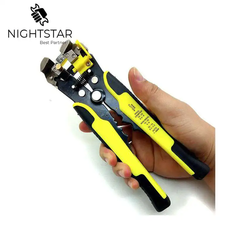 

Wire Stripper Crimping Press Pliers Ratchet Wheel Save Effort Decrustation Pliers Hand Tool for Electricians Maintain Hand Tools