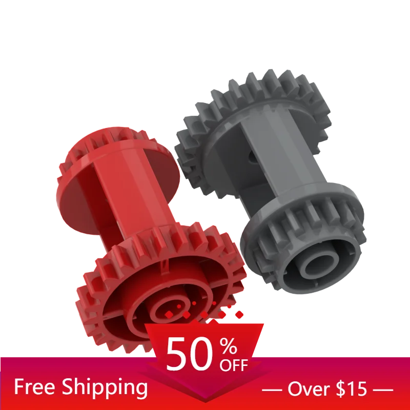 

10PCS MOC Bricks 6573 High-Tech Gear Differential 24-16 Teeth For Building Blocks Parts City Classic Brand Kids DIY Toys