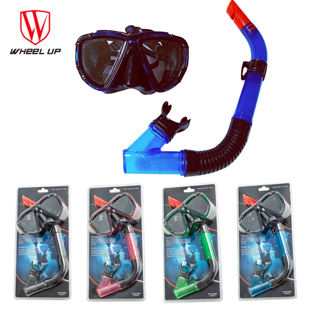 

Anti-Fog Goggles Glasses Scuba Swimming Marks Snorkeling Eyewear Underwater Fishing Pool Free-diving with Breath Tube Equipment