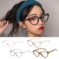 women cat eye blue light blocking glasses office computer glasses frame leopard ladies 2022 fashion goggles