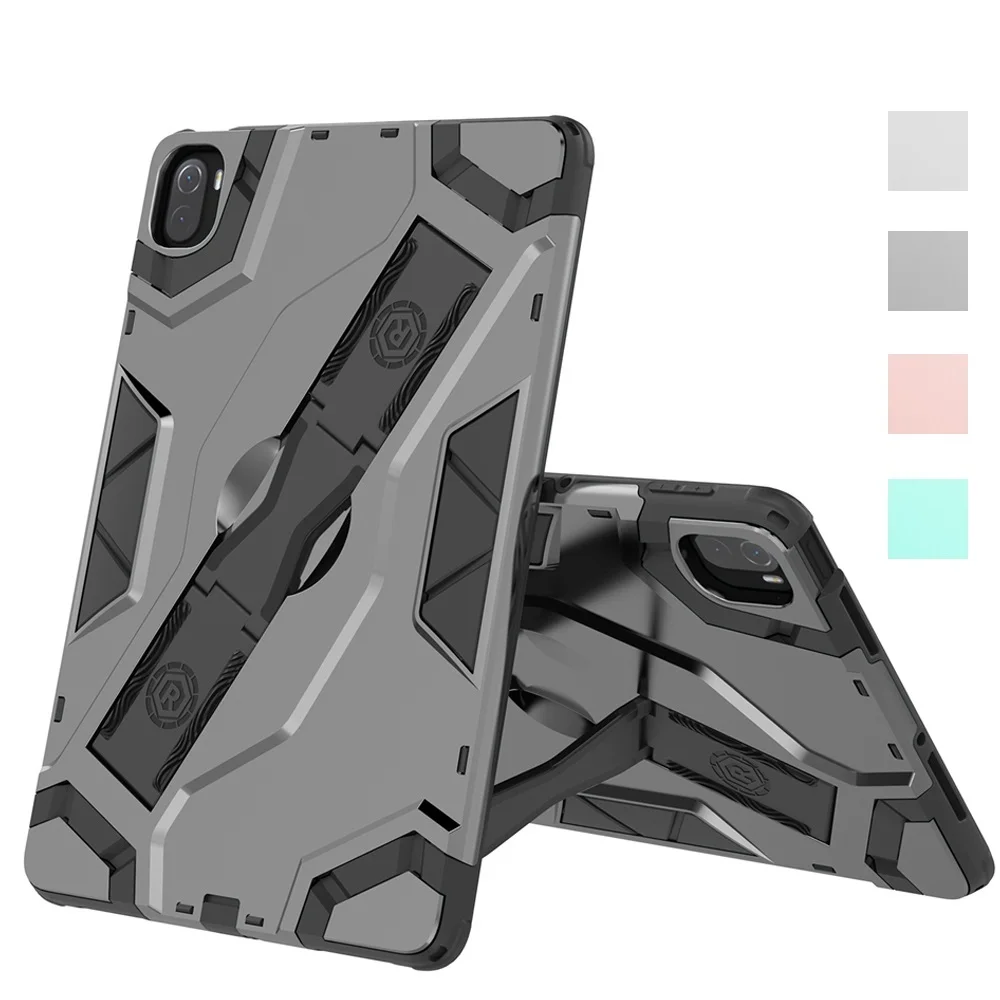 

Shockproof Armor TPU + PC Portable Hand Strap Stand Tablet Protective Cover For Xiaomi Mi Pad 5 MiPad5 Pro 11 inch 2021 Case