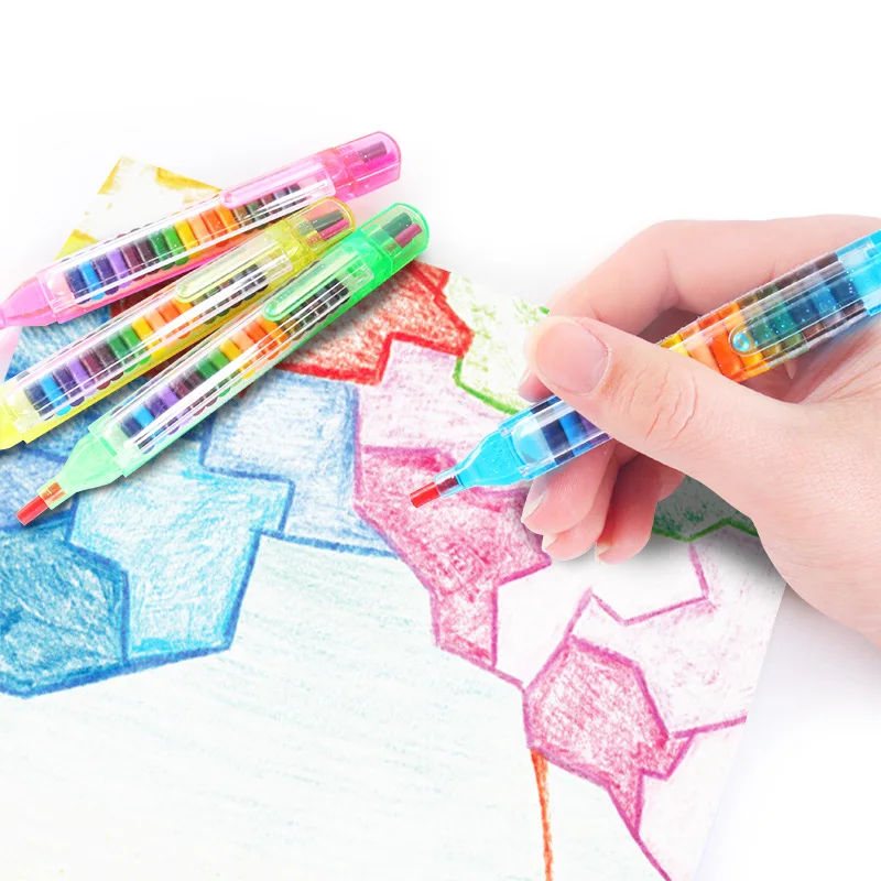

Цветные мелки 20 цветов, Детские креативные цветные карандаши для рисования своими руками, палочки для рисования маслом, сменные мелки