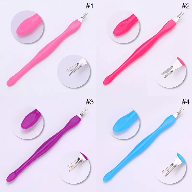 

Dead Skin Remover Nail Art Fork Cuticle Remover Nipper Pusher Trimmer Stainless Steel Pedicure Nails Care Nail Tools