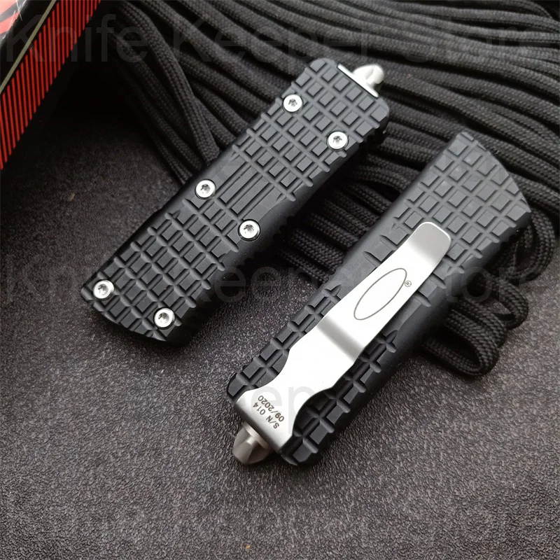 

Micro OTF Tech Knife Combat Troo Mini Series D2 Blade 58-60HRC Hardness Aviation Aluminum (T6-6061) Handle Self Defense Knife