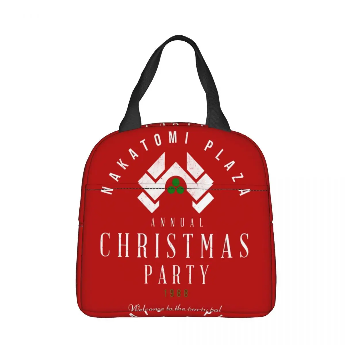 Nakatomi Plaza Annual Christmas Party 1988 Insulated lunch bag Movie Die Hard Women Kids Cooler Bag Thermal Portable Tote