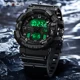 SANDA Fashion Men's Sport Watches Shock Resistant 50M Waterproof Wristwatch LED Alarm Stopwatch Clock Military Watches Men 3129 Other Image