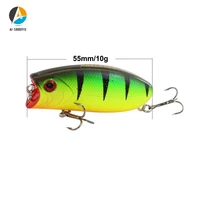 ai shouyu new floating popper fishing lures 55mm10g topwater popper bait bass pesca wobblers crankbait fishing tackle