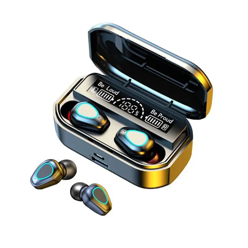 G28 TWS Wireless Earphones Bluetooth 5.2 Headphones Stereo in-Ear Sports Earbuds with Mic 2000mAh Charging Box Gaming Headset