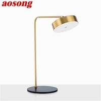 aosong contemporary table lamp simple led home decorative study bedroom bedside desk light