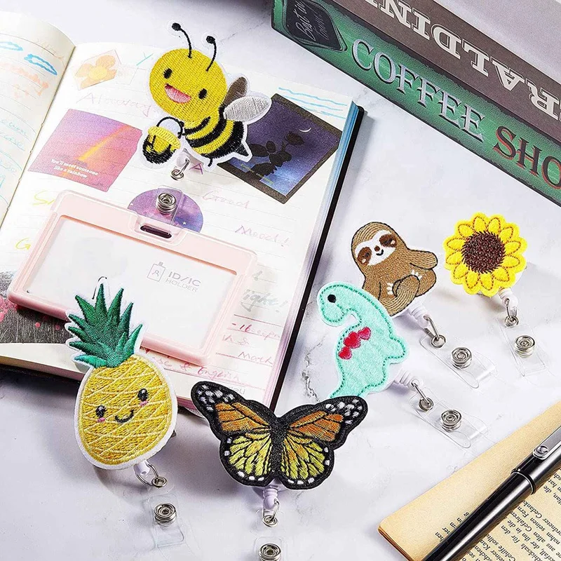 

6 шт., фетровые держатели для бейджей