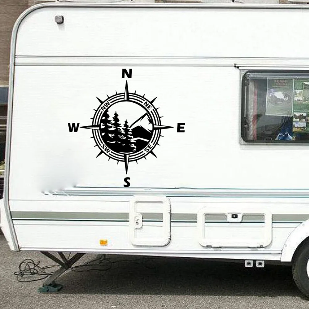 Компас горный Джунгли Лес Наклейка на стену мотоцикл дом кемпинг Rv грузовик