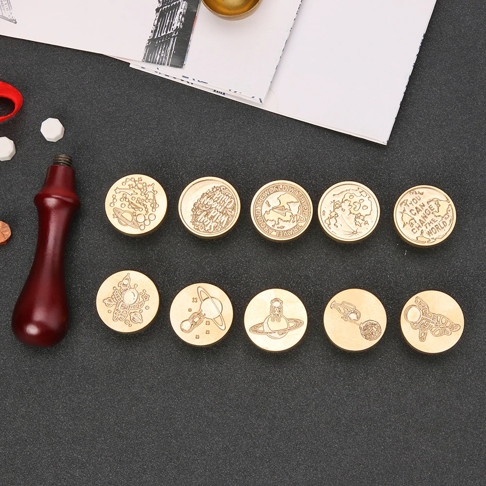 

Retro Brass DIY Seal Stamp Sealing Wax Stamp for Scrapbooking Diary Photo Album DIY Mental Handmade Scrapbooking Photo