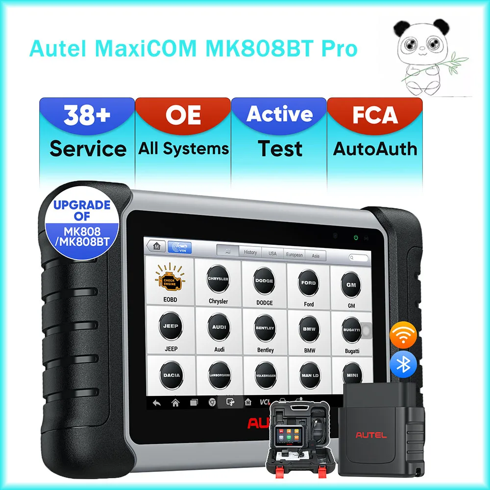 Autel MaxiCOM MK808BT Pro OBD2 сканер считыватель кодов автомобиля все системы диагностический сканер активный тест PK Autel MK808S MX808