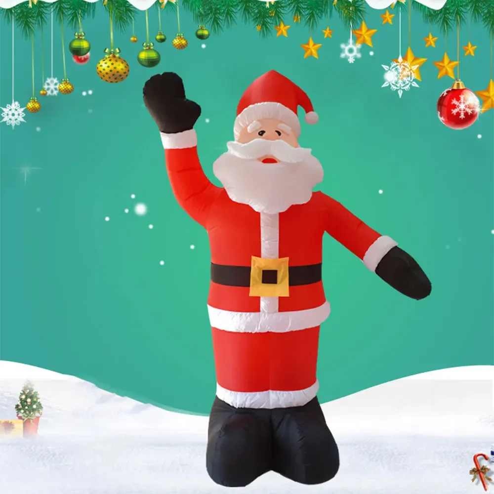 

1.2/1.8/2.4M Inflatable Doll Night Light Christmas Decor Outdoor Toys Party Arrangement Props Santa Claus New Year Decor Garden