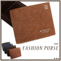 fashion wallet men pu leather business foldable wallets luxury billfold card holder coin purse retro classic men leather wallet